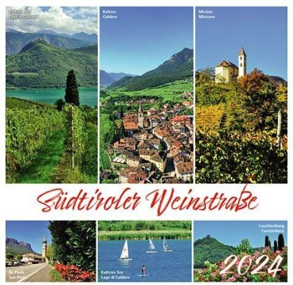 Südtiroler Weinstrasse 2024 - Postkartenkalender Querformat