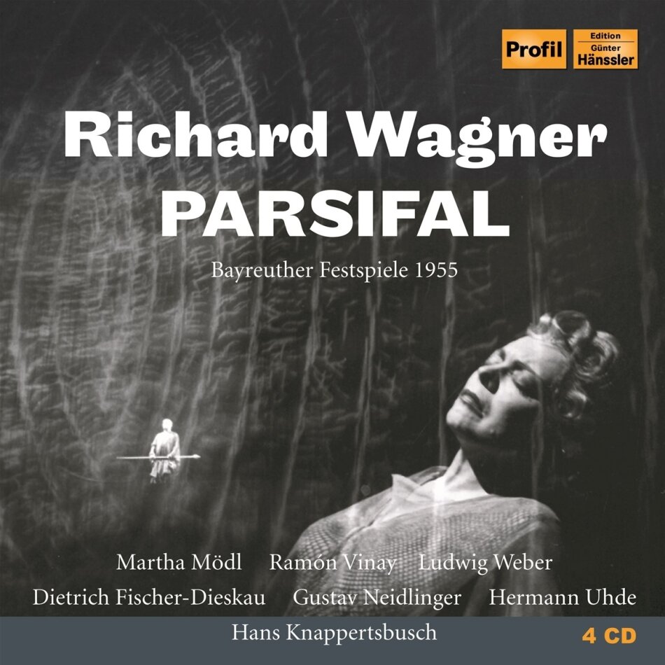 Richard Wagner (1813-1883), Hans Knappertsbusch, Martha Mödl, Dietrich Fischer-Dieskau & Orchester der Bayreuther Festspiele - Parsifal - Bayreuther Festspiele 1955 (4 CDs)