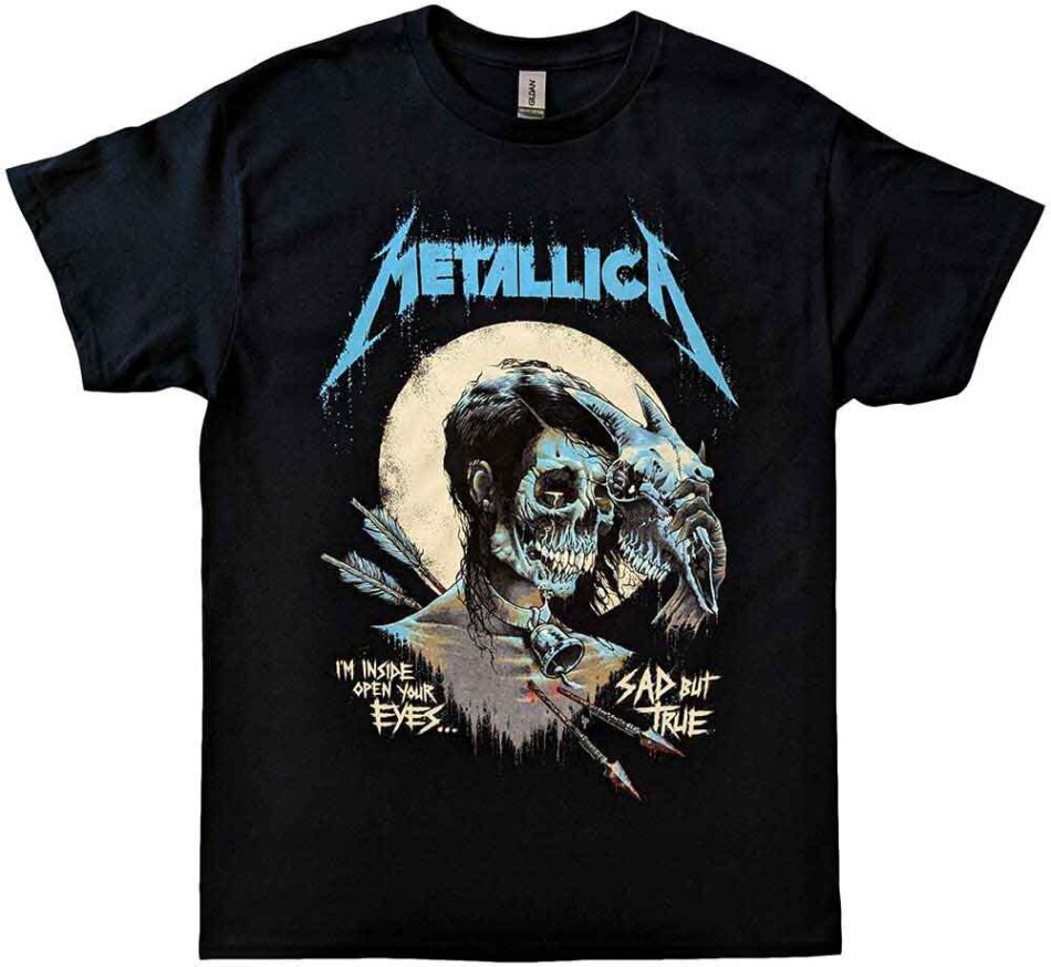 Metallica Unisex T-Shirt - Sad But True Poster (Black)