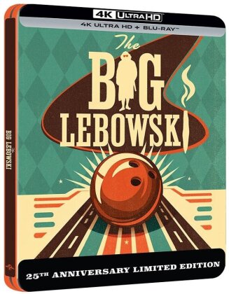 The Big Lebowski (1998) (25th Anniversary Edition, Limited Edition, Steelbook, 4K Ultra HD + Blu-ray)
