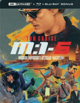 M:I-5 - Mission: Impossible 5 - Rogue Nation (2015) (Édition Limitée, Steelbook, 4K Ultra HD + 2 Blu-ray)