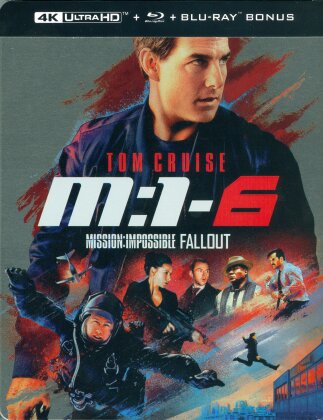 M:I-6 - Mission: Impossible 6 - Fallout (2018) (Limited Edition, Steelbook, 4K Ultra HD + 2 Blu-rays)
