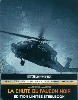 La chute du faucon noir (2001) (Cinema Version, Limited Edition, Long Version, Steelbook, 4K Ultra HD + 2 Blu-rays)