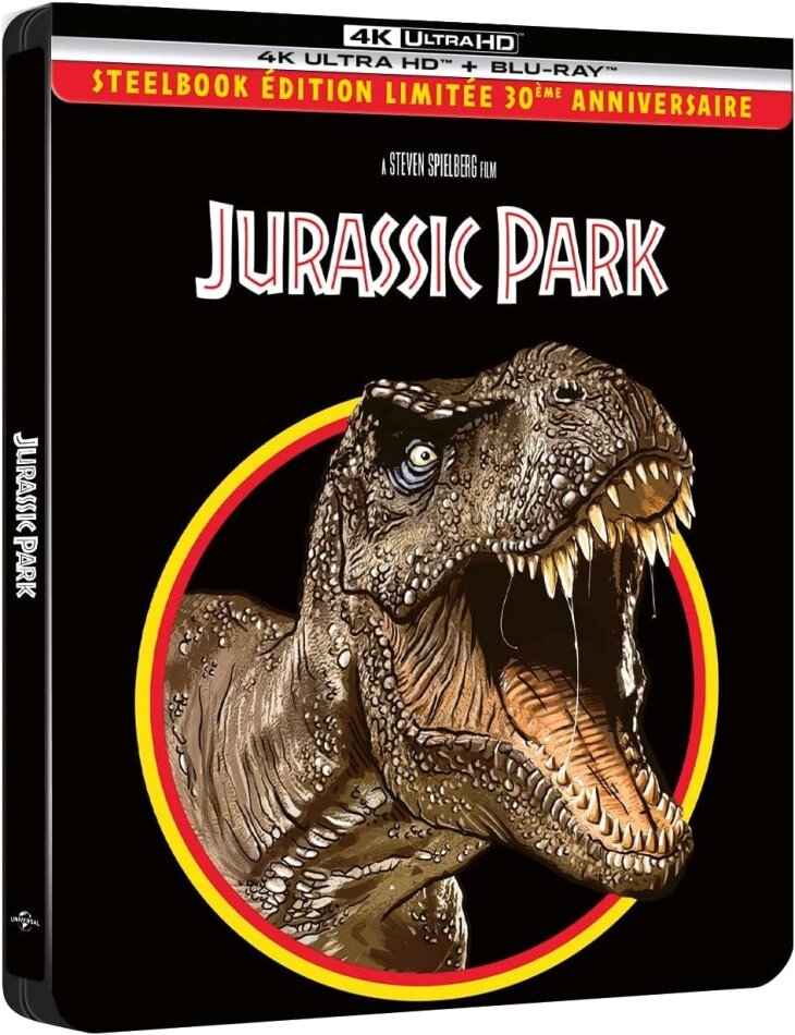 Jurassic Park (1993) (30th Anniversary Edition, Limited Edition, Steelbook, 4K Ultra HD + Blu-ray)