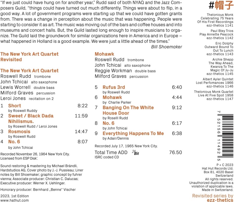 The New York Art Quartet Revisited von The New York Art Quartet