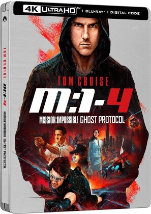 M:I-4 - Mission: Impossible 4 - Ghost Protocol (2011) (Limited Edition, Steelbook, 4K Ultra HD + Blu-ray)