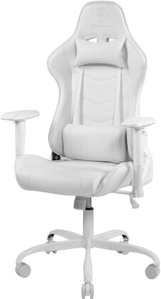 Gaming Chair, PU-leather, iron frame - White