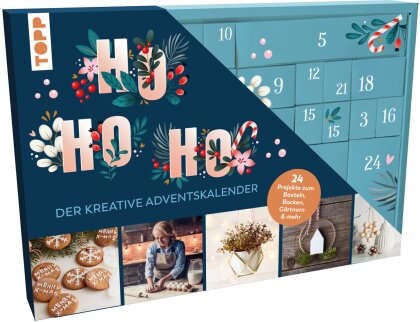 Ho Ho Ho - Der kreative Adventskalender. 24 Projekte zum Basteln, Backen, Gärtnern und mehr. Mit Anleitungsbuch und Material