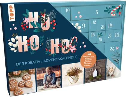 Ho Ho Ho - Der kreative Adventskalender. 24 Projekte zum Basteln, Backen, Gärtnern und mehr. Mit Anleitungsbuch und Material