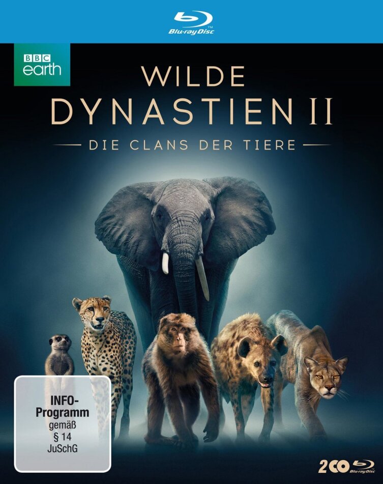 Wilde Dynastien 2 - Die Clans der Tiere (2022) (BBC Earth, Uncut, 2 Blu-rays)