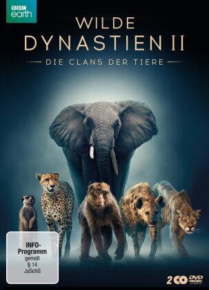 Wilde Dynastien 2 - Die Clans der Tiere (2022) (BBC Earth, Uncut, 2 DVD)
