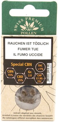 Swiss Premium Pollen Special Haze (2g) - Indoor (CBD ca. 35%, CBN ca. 15%, THC <1%)