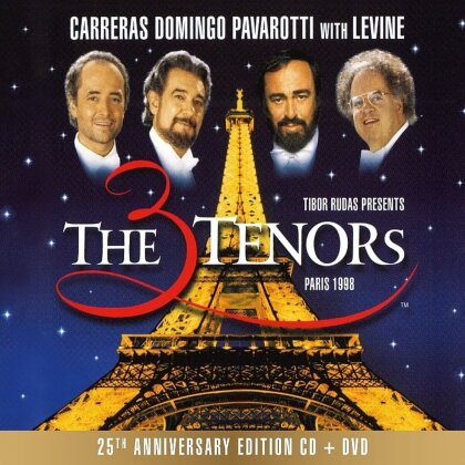 James Levine, José Carreras, Placido Domingo & Luciano Pavarotti - The 3 Tenors - Paris 1998 (Édition 25ème Anniversaire, CD + DVD)