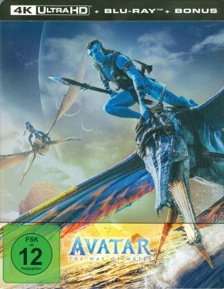 Avatar: The Way of Water - Avatar 2 (2022) (Édition Limitée, Steelbook, 4K Ultra HD + 2 Blu-ray)