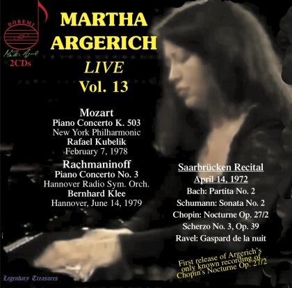 Johann Sebastian Bach (1685-1750), Robert Schumann (1810-1856), Frédéric Chopin (1810-1849), Maurice Ravel (1875-1937) & Martha Argerich - Martha Argerich Live Vol. 13