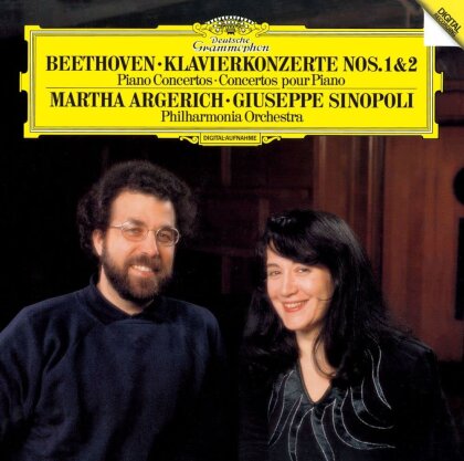 Ludwig van Beethoven (1770-1827), Giuseppe Sinopoli & Martha Argerich - Beethoven: Piano Concertos 1 & 2 (Japan Edition, 2023 Reissue)