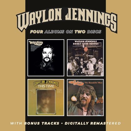 Waylon Jennings - Lonesome, On’ry & Mean/Honky Tonk Heroes/This Time/The Ramblin’ Man plus bonus tracks (2 CDs)
