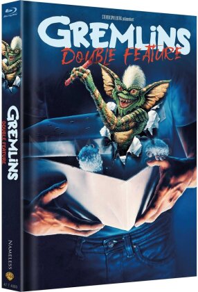 Gremlins 1 & 2 (Double Feature, Édition Limitée, Mediabook, Uncut, 2 Blu-ray + 2 DVD)