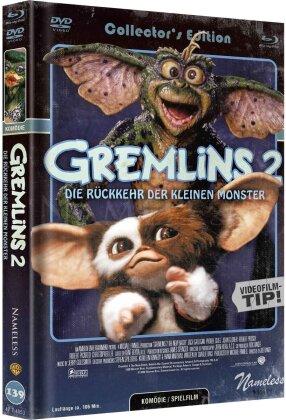 Gremlins 2 - Die Rückkehr der kleinen Monster (1990) (Cover C, Collector's Edition, Limited Edition, Mediabook, Uncut, Blu-ray + DVD)
