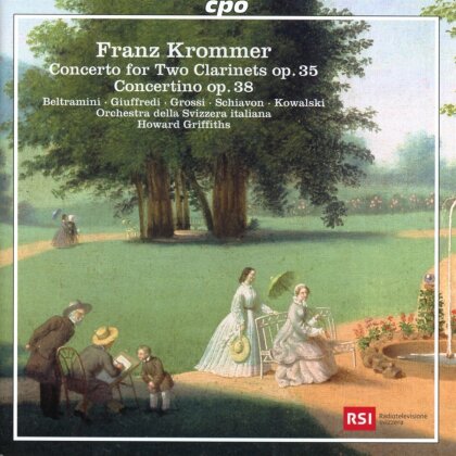 Orchestra della Svizzera Italiana, Franz Vincenz Krommer (1759-1831), Howard Griffiths, Bruno Grossi, … - Concerto for Two Clarinets op.35- Concertino op.38