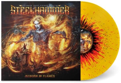 Chris Bohltendahl's Steelhammer (Grave Digger) - Reborn In Flames (Limited Edition, Yellow/Orange/Black Vinyl, LP)