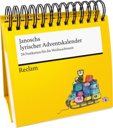 Janoschs lyrischer Adventskalender | Dekorativer Postkarten-Adventskalender zum Aufstellen von Janosch