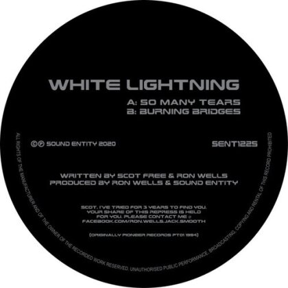 White Lightning - So Many Tears / Burning Bridges (12" Maxi)