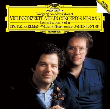 Wolfgang Amadeus Mozart (1756-1791), James Levine, Itzhak Perlman & Wiener Philharmoniker - Violin Concertos 3 & 5 (2023 Reissue, Japan Edition)