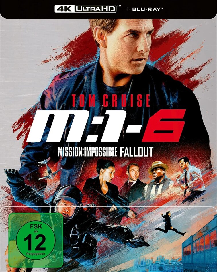 M:I-6 - Mission: Impossible 6 - Fallout (2018) (Limited Edition, Steelbook, 4K Ultra HD + Blu-ray)
