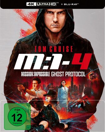 M:I-4 - Mission: Impossible 4 - Ghost Protocol (2011) (Edizione Limitata, Steelbook, 4K Ultra HD + 2 Blu-ray)