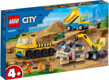 Baufahrzeuge und Kran mit - Abrissbirne, Lego City, 815