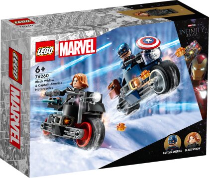 Black Widows & Captain Americas - Motorräder, Lego Marvel Super