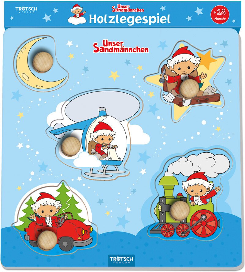 Trötsch Unser Sandmännchen Holzlegespiel Fahrzeuge