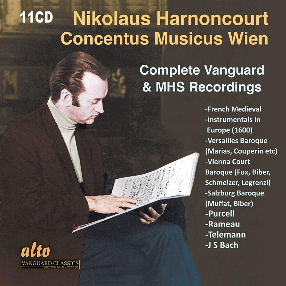 Nikolaus Harnoncourt & Concentus Musicus Wien - Complete Vanguard & MHS Recordings (11 CD)