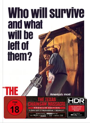 The Texas Chainsaw Massacre (1974) (US Cover, Cover B, Limited Edition, Mediabook, 4K Ultra HD + 2 Blu-rays)
