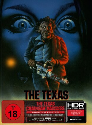 The Texas Chainsaw Massacre (1974) (US-Video Cover, Cover C, Limited Edition, Mediabook, 4K Ultra HD + 2 Blu-rays)