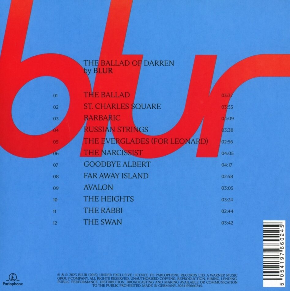 The Ballad of Darren (Édition Limitée) de Blur CeDe.ch