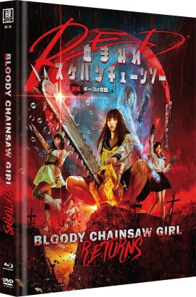 Bloody Chainsaw Girl Returns (Cover A, Double Feature, Limited Edition, Mediabook, Uncut, Blu-ray + DVD)