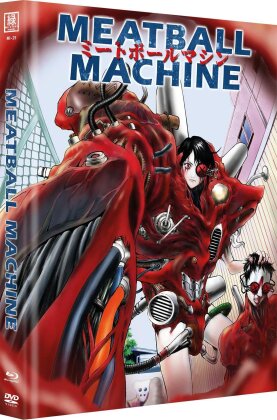 Meatball Machine (2005) (Cover D, Édition Limitée, Mediabook, Uncut, Blu-ray + DVD)