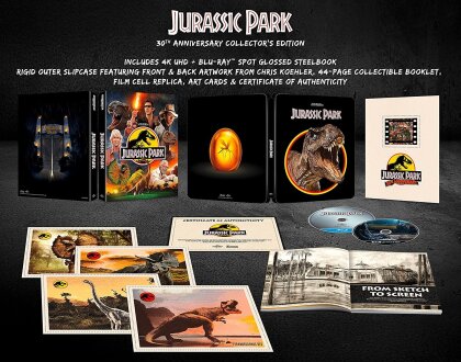 Jurassic Park (1993) (30th Anniversary Edition, Limited Collector's Edition, Steelbook, 4K Ultra HD + Blu-ray)