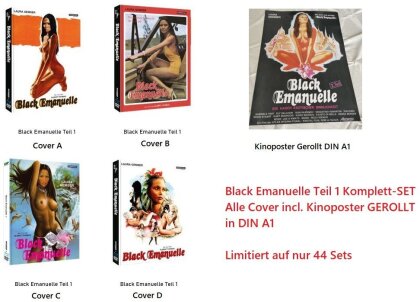 Black Emanuelle (1975) (Cover A, Cover B, Cover C, Cover D, Kinoplakat, Edizione Limitata, Mediabook, 4 Blu-ray + 4 DVD)