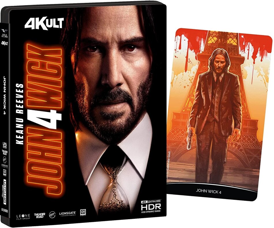 John Wick 4 (2023) (+ Card, 4Kult, 4K Ultra HD + Blu-ray)