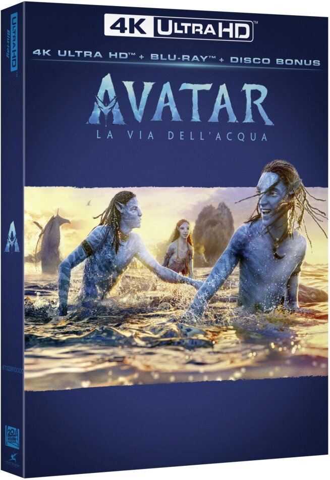 Avatar: La via dell'acqua - Avatar 2 (2022) (O-Card, 4K Ultra HD + 2 Blu-rays)