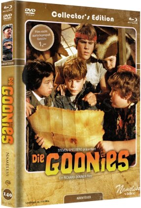 Die Goonies (1985) (Cover B, Collector's Edition, Edizione Limitata, Mediabook, Blu-ray + DVD)