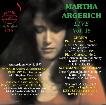 Béla Bartók (1881-1945), Frédéric Chopin (1810-1849), Claude Debussy (1862-1918) & Martha Argerich - Martha Argerich Live Vol. 15 (2 CD)