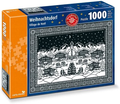 Scherenschnitt Weihnachtsdorf - Puzzle