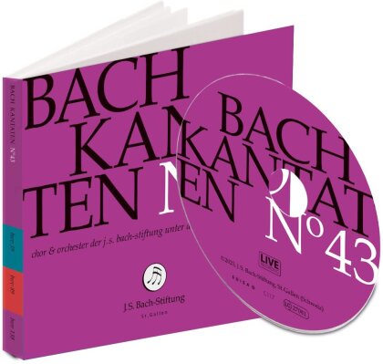 Chor & Orchester der J.S. Bach-Stiftung, Johann Sebastian Bach (1685-1750) & Rudolf Lutz (*1951) - Bach Kantaten No. 43