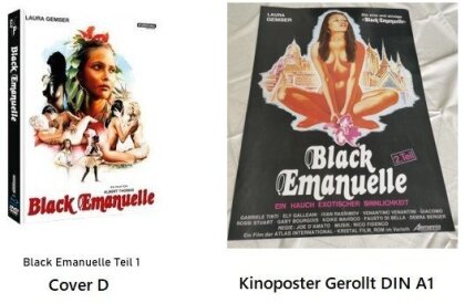 Black Emanuelle (1975) (Cover D, Kinoplakat, Edizione Limitata, Mediabook, Blu-ray + DVD)