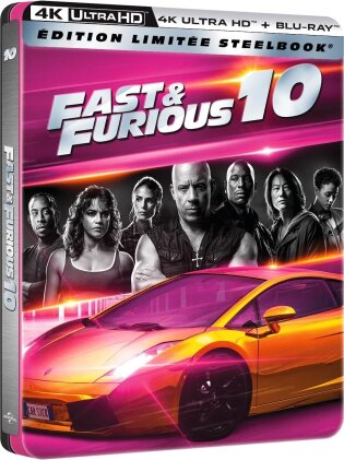 Fast & Furious 10 (2023) (Édition Limitée, Steelbook, 4K Ultra HD + Blu-ray)