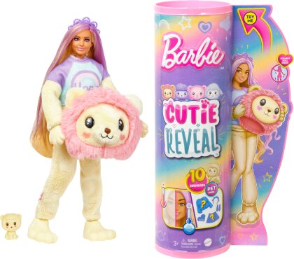 Barbie Cutie Reveal Löwe - Puppe 30 cm. Kleidung.